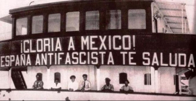 Uno de los buques que trasladó a los exiliados republicanos a México / Asociación para la recuperación de la Memoria Histórica
