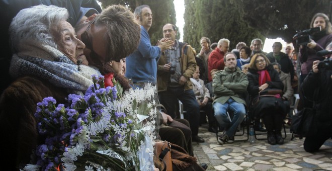 Los restos de Timoteo Mendieta han sido exhumados este sábado en el cementerio de Guadalajara tras 12 días de trabajo del equipo de la Asociación para la Recuperación de la Memoria Histórica (ARMH).Timoteo Mendieta, natural de Sacedón (Guadalajara), fue f