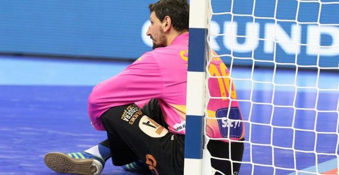 El portero español Arpad Sterbik, en la final contra Alemania. / EFE