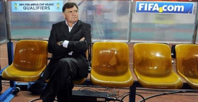 Jose Antonio Camacho, en un partido de clasificación para el Mundial de 2014 entre la selección China  y la de Singapur. EFE/Archivo