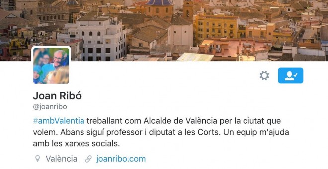 Perfil en Twitter de Joan Ribó