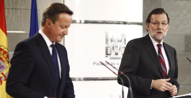 Mariano Rajoy y David Cameron./ EUROPA PRESS