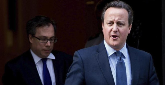 El primer ministro británico, David Cameron, se dirige a la Cámara de los Comunes para explicar los detalles del acuerdo sobre las reformas de la UE en Londres. EFE/Andrew Cowie