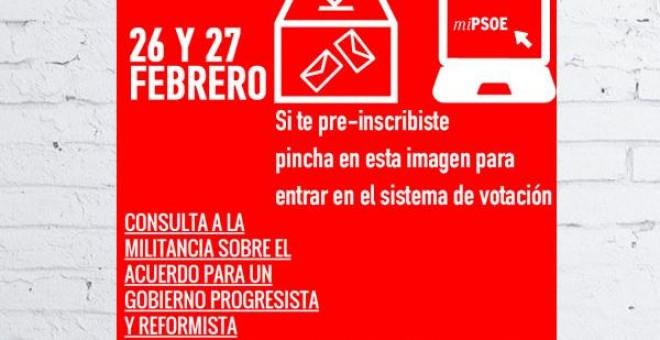 Unos 15.000 afiliados han pedido votar por internet a través de la plataforma digital miPSOE, en donde podrán hacerlo hasta mañana, sábado, a las 20.00 horas.