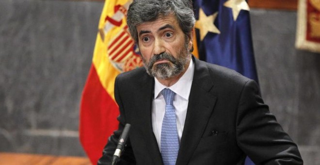 El presidente del Consejo General del Poder Judicial y del Tribunal Supremo, Carlos Lesmes. (EFE)