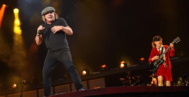 El cantante de AC/DC, Brian Johnson./ REUTERS