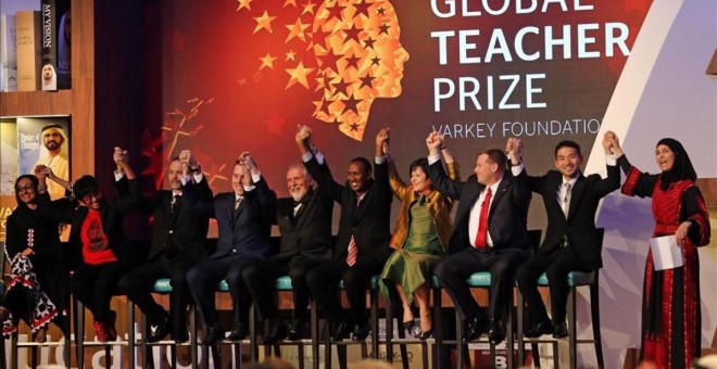 Una maestra palestina gana el 'Nobel' de los profesores