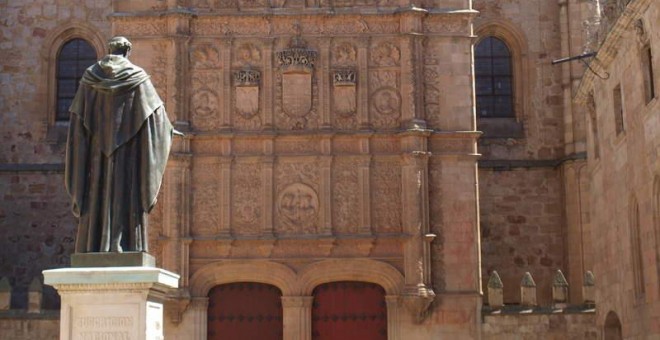Fachada de la Universidad de Salamanca. EFE