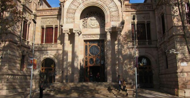 Fachada del Palau de Justícia, sede del TSJC y de la Audiencia de Barcelona. E.P.