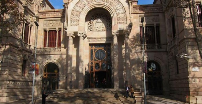 Fachada del Palau de Justícia, sede del TSJC y de la Audiencia de Barcelona. E.P.