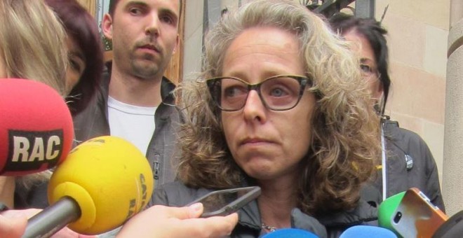 Ester Quintana ha declarado sentirse satisfecha con el juicio contra los dos Mossos d'Esquadra acusados por dispararle una pelota de goma. EUROPA PRESS