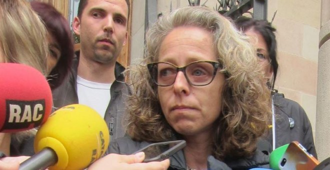 Ester Quintana ha declarado sentirse satisfecha con el juicio contra los dos Mossos d'Esquadra acusados por dispararle una pelota de goma. EUROPA PRESS