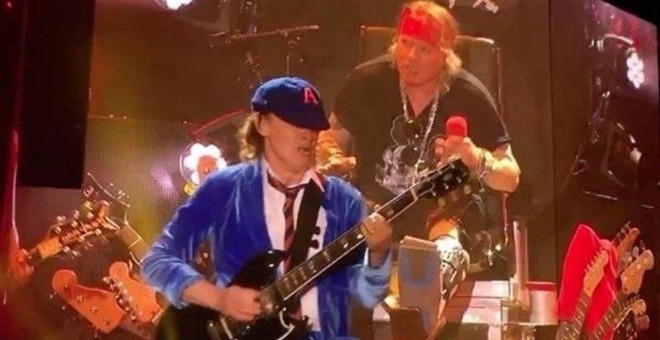 Así suena Axl Rose como voz de AC/DC, en los ensayos filtrados. /TWITTER