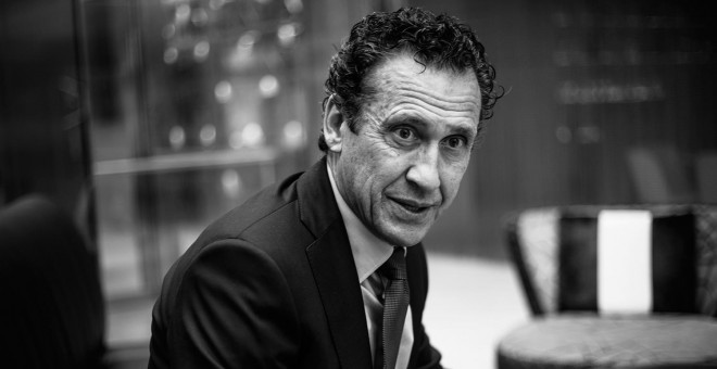 Jorge Valdano, en un momento de la entrevista. REPORTAJE FOTOGRÁFICO: JAIRO VARGAS