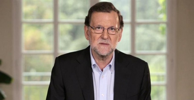 Mariano Rajoy, en una captura del vídeo del Partido Popular. / EFE