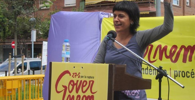 La diputada autonómica de la CUP, Anna Gabriel. E.P.