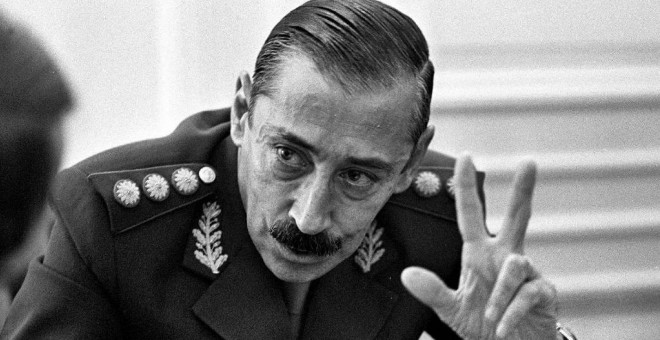 El dictador argentino Jorge Rafael Videla.