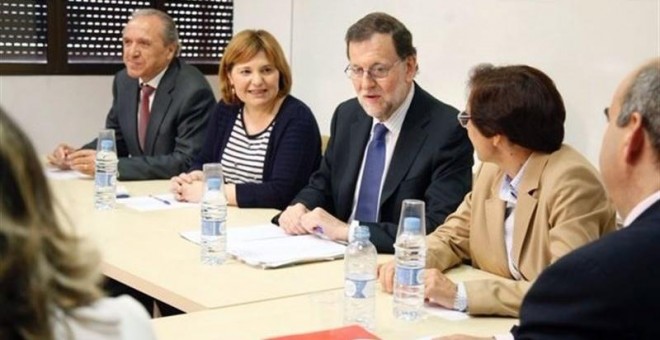 Reunión de Rajoy con representantes de la Mesa de Educación en Libertad.- EUROPA PRESS