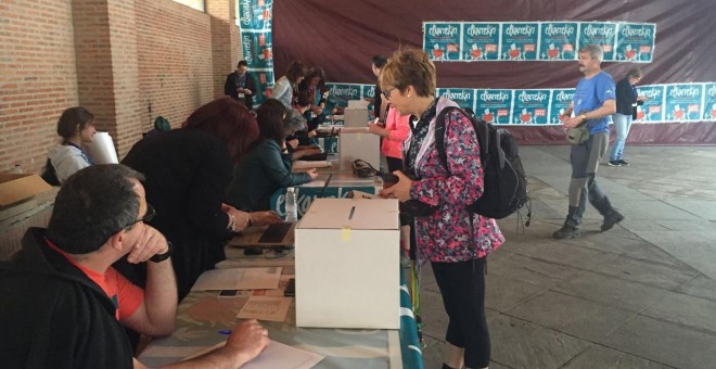 Uno de los centros de votación. - GURE ESKU DAGO