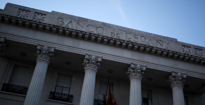 Fachada del edificio del Banco de Espapa en Santander. REUTERS