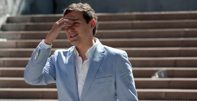 Albert Rivera en una visita al Campus de Google de Madrid. REUTERS/Andrea Comas