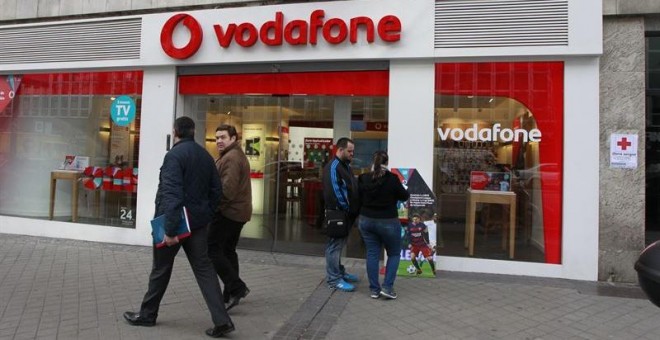 Una tienda de Vodafone en Madrid. E.P.