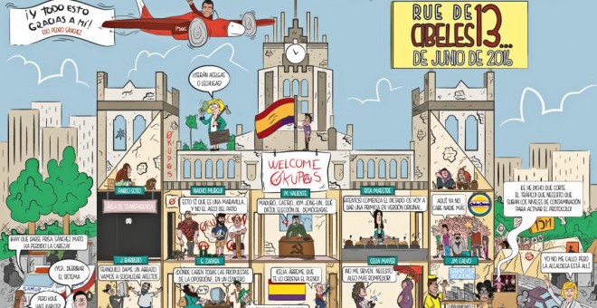Comic '13 Rue de Cibeles', presentado por el PP de Madrid.-