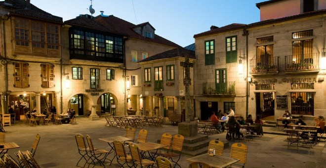 La Praza da Leña, situada en el casco histórico de Pontevedra, que ha sido rehabilitado. / PONTEVEDRA.GAL