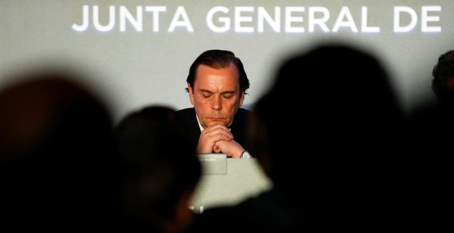 El hasta ahora consejero delegado de NH Hotel Group, Federico Gonzalez Tejera, durante la junta de accionistas de la compañía. REUTERS/Paul Hanna