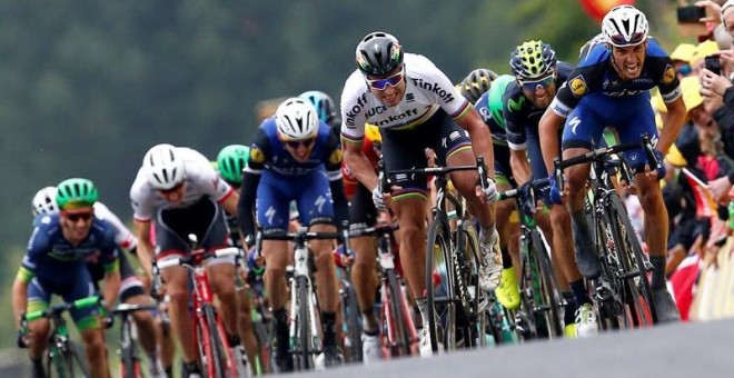El eslovaco Peter Sagan se impone en la segunda etapa del Tour.- EFE