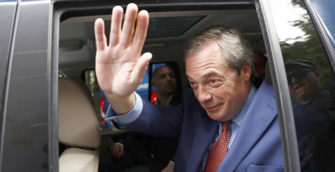 Nigel Farage, el hasta ahora líder del Partido de la Independencia del Reino Unido (UKIP). - REUTERS