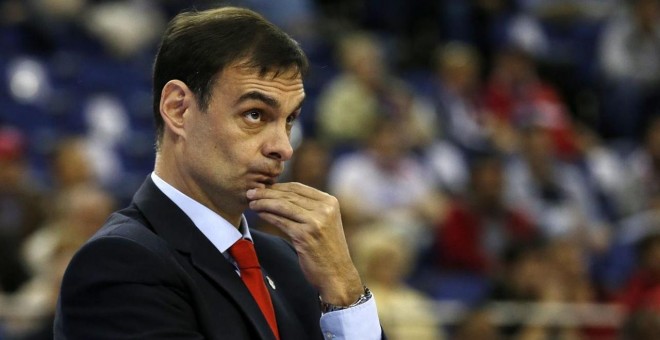 El entrenador griego Giorgios Bartzokas. SUZANNE PLUNKETT / REUTERS