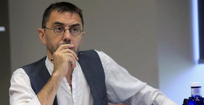 El cofundador de Podemos Juan Carlos Monedero, en El Escorial. / EFE