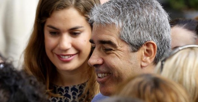 Francesc Homs, líder de CDC, ha sido de los últimos en llegar al Congreso/EFE