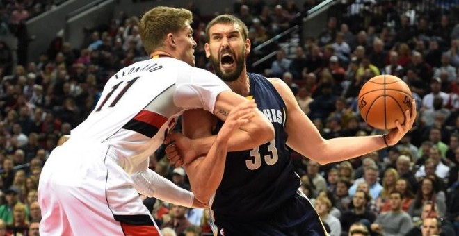 Marc Gasol, durante un partido con los Memphis Grizzlies. - AFP