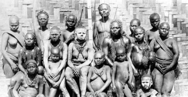 Aborígenes de las islas Andamán (India) retratados en 1876. / M.Vidal Portman-Pitt Rivers Museum (Oxford)