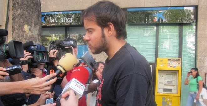 El rapero Pablo Hasel, citado como investigado por tuits contra la corona y de apoyo al GRAPO. EUROPA PRESS