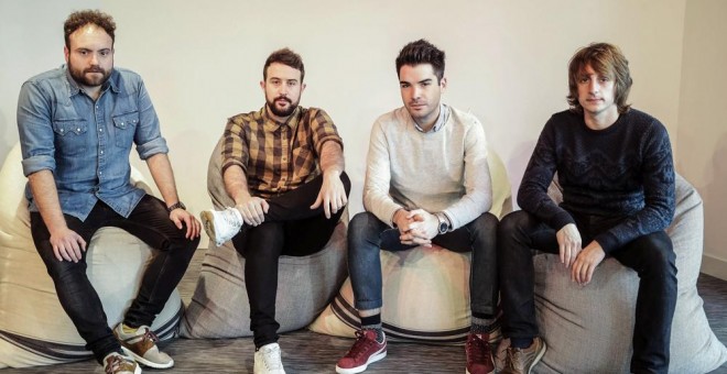 Fotofrafia de archivo del grupo Supersubmarina, que han resultado heridos en un accidente de tráfico en una carretera de Úbeda (Jaén), entre ellos el cantante, José Chino (2ºd) que se encuentra grave con traumatismo craneoencefálico en el hospital de Jaén