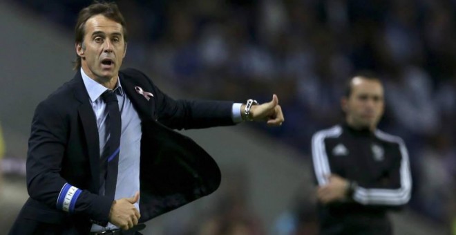 El entrenador de la Selección Española de Fútbol, Julen Lopetegui, durante un partido del Oporto.- EFE