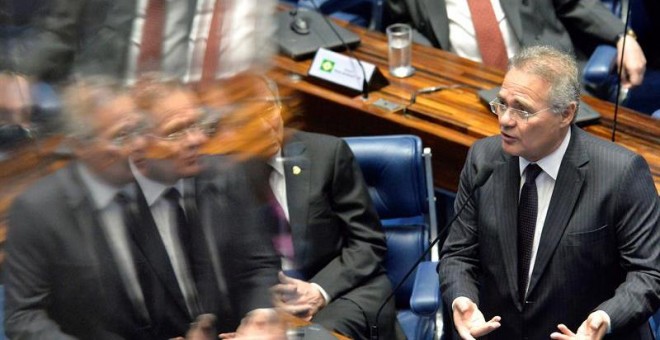 El presidente del Senado brasileño, Renán Calheiros, es uno de los que acumula más investigaciones. - EFE