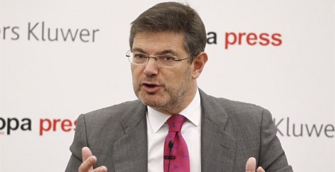 El ministro de Justicia en funciones, Rafael Catalá, asegura que el referéndum independentista, pactado o no, es ilegal. EUROPA PRESS