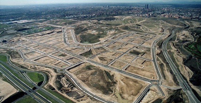 Imagen del desarrollo de la 'Ciudad Aeroportuaria-Parque de Valdebebas', uno de los afectados por la sentencia del Supremo. Foto: Madrid.es