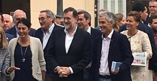 EL presidente del Gobierno en funciones, Mariano Rajoy, este jueves en Lugo.- E.P.