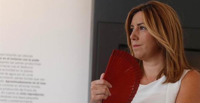 Susana Díaz, en un acto hace unos días. EFE/Salas