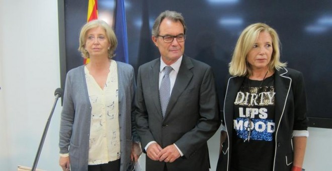 Artur Mas, Joana Ortega, Francesc Homs e Irene Rigau. EUROPA PRESS