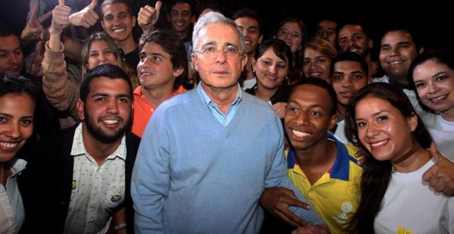 El expresidente y senador colombiano, Álvaro Uribe Vélez. - EFE