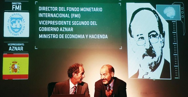 La obra de teatro 'Hazte banquero' llega a Madrid con Blesa y Rato como protagonistas