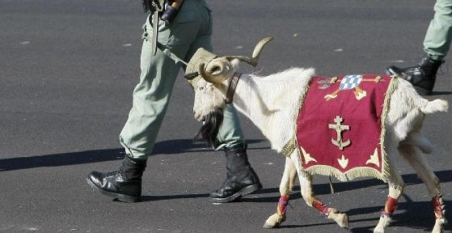 Pepe, la cabra de la Legión, ha muerto a los 12 años de edad. EFE