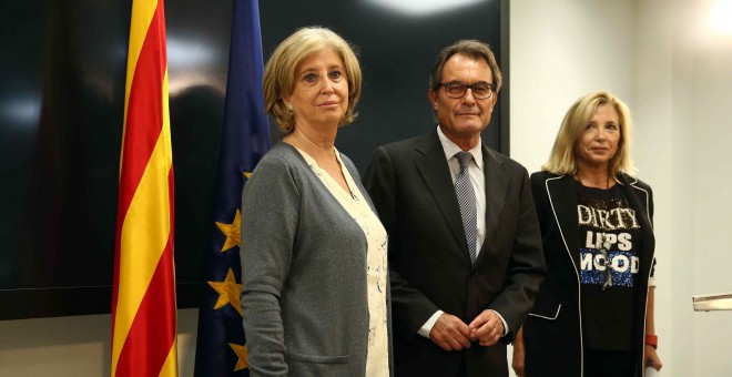 Artur Mas, Irene Rigau y Joana Ortega / EFE