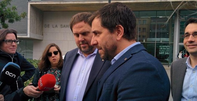 Oriol Junqueras y Toni Comín./ EP